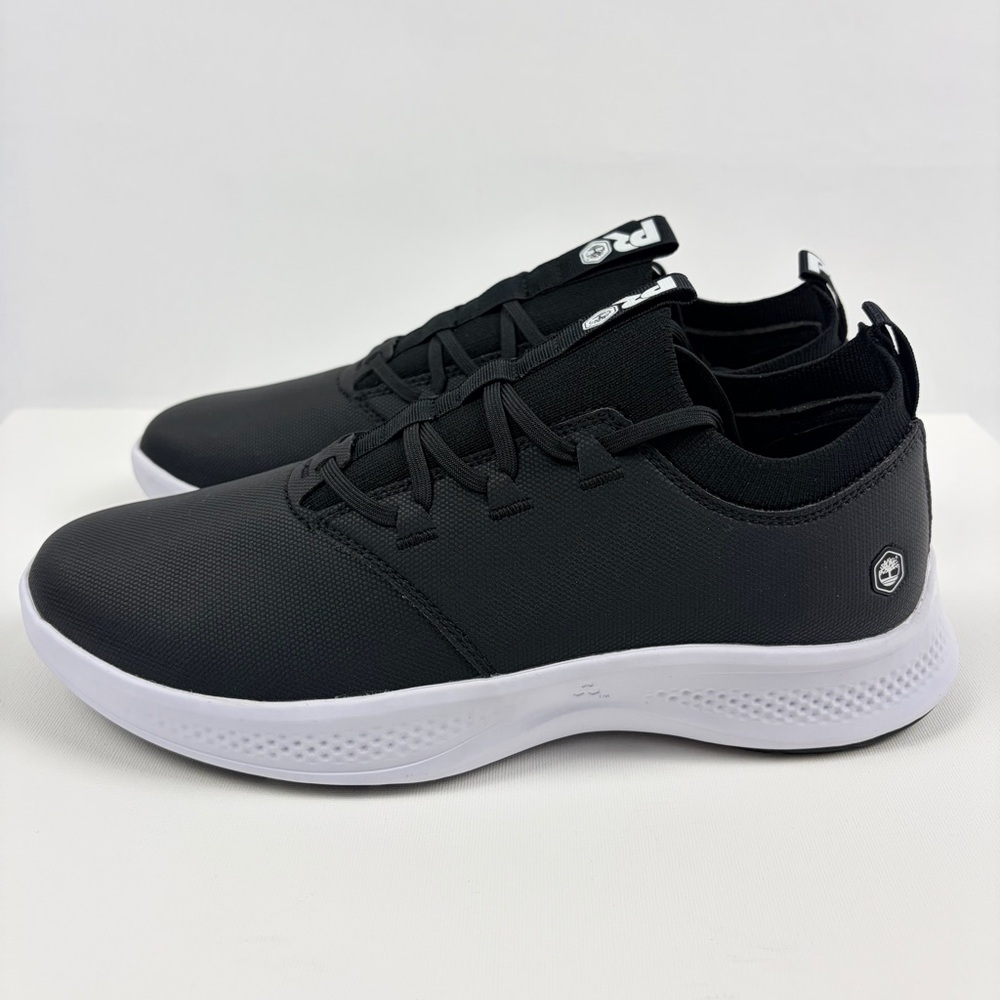 Timberland PRO Women’s Black Low-Profile Work Sneakers with White Midsole - Picture 3 of 12